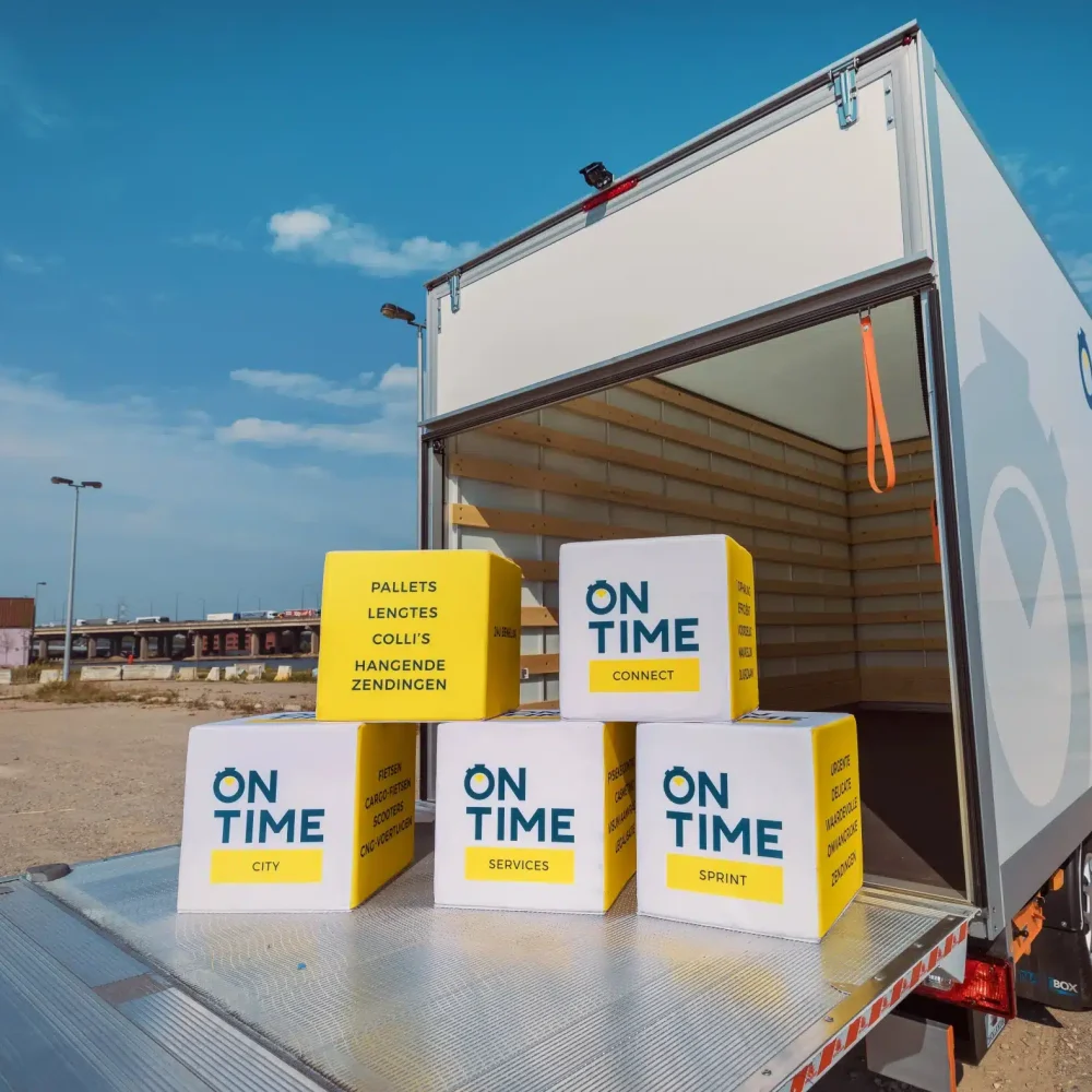 Distributie van pallets en pakketten ON-TIME-Logistics-dienst-distribution